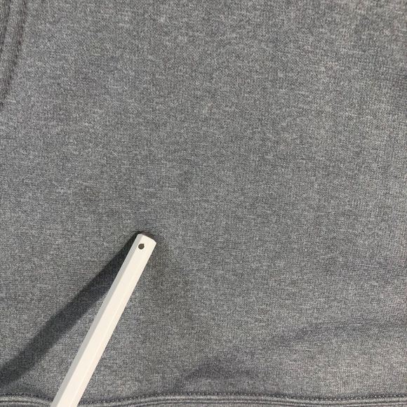 Reebok Hoodie Men Medium Gray Sweater Pullover Graphic Sportswear Logo Spell Out - Picture 3 of 10